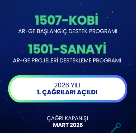 TÜBİTAK 1501 ve 1507: 2026 Yılı Proje Başvuruları Başladı