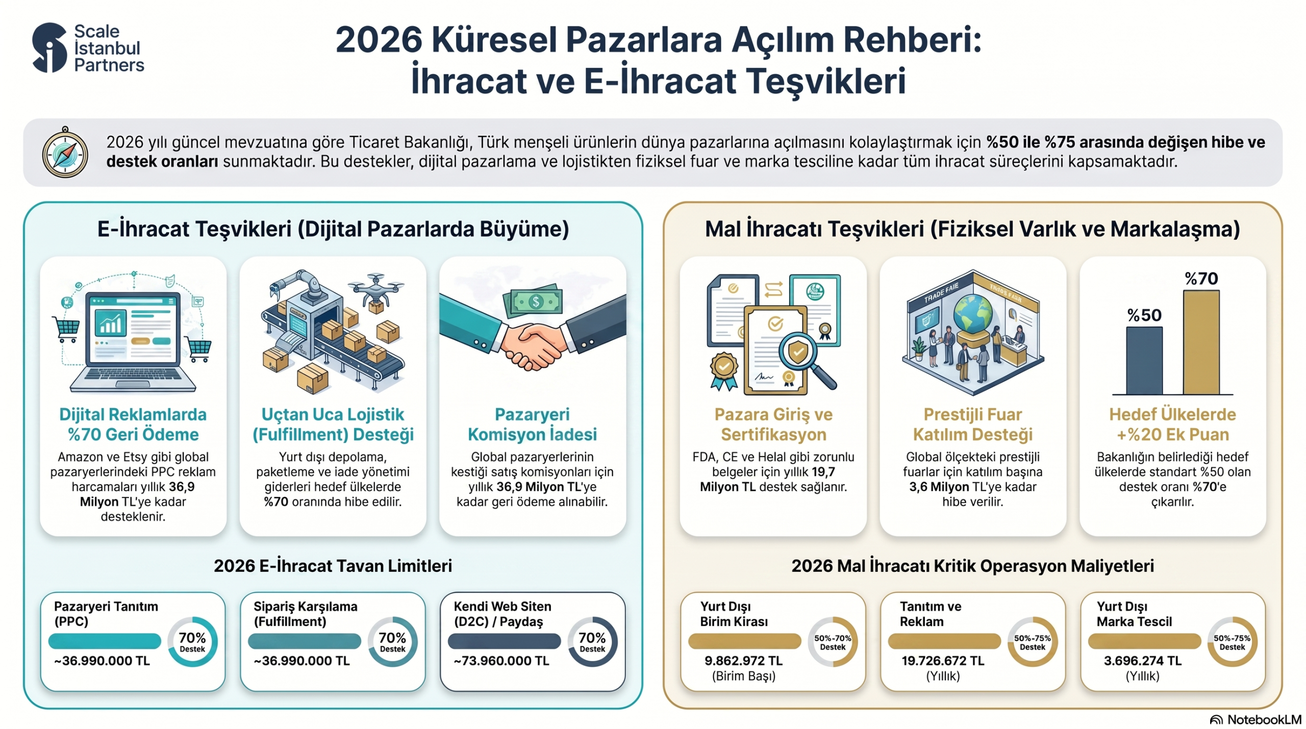 Küresel Pazarlara Açılan Kapınız: 2026 İhracat, E-İhracat, KOSGEB ve Turquality Destekleri Rehberi