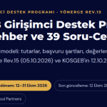 KOSGEB Girişimci Destek Programı 2026: Rehber ve 39 Soru-Cevap